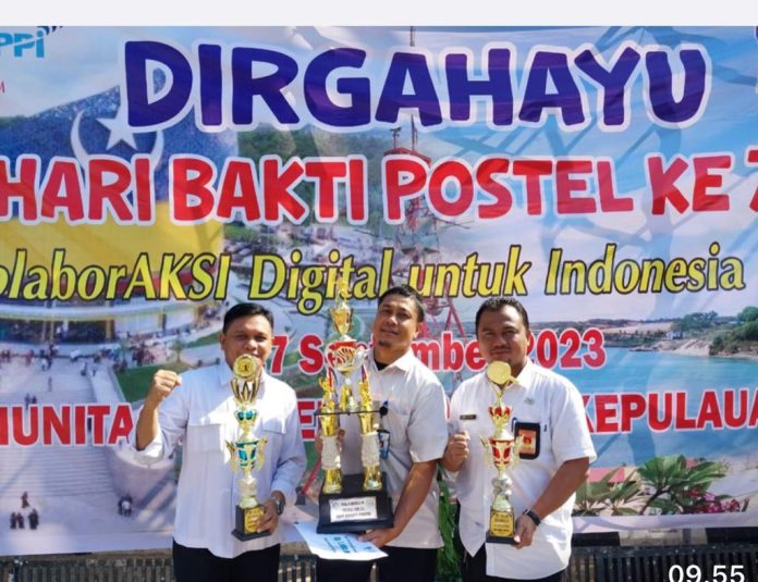 Dinas Komunikasi dan Informatika (Kominfo) Kota Batam borong tiga piala sekaligus dalam turnamen dalam rangka Hari Bakti Postel ke-78 f,Pemko Batam