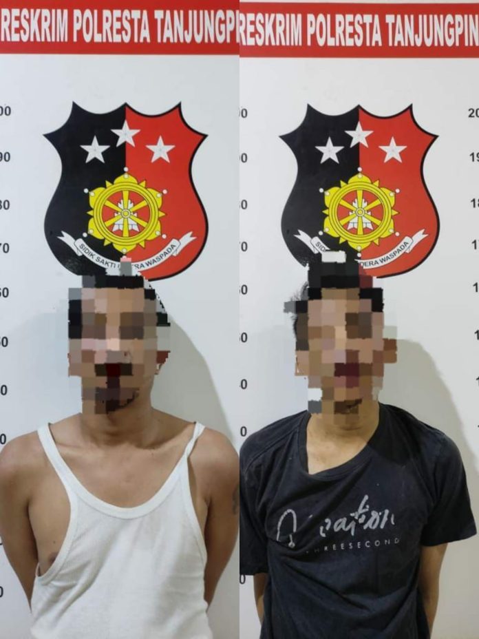 Polresta Tanjungpinang berhasil menangkap dua tersangka kasus pencurian dengan pemberatan (curat) yang terjadi di Jalan Sidomakmur, Kecamatan Tanjungpinang Timur, Kota Tanjungpinang, Kamis (21/9).  f,Polresta Tanjungpinang