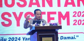 Kawal Pemilu Damai, Operasi Nusantara Cooling System Kedepankan Upaya Preemtif dan Preventif Kepala Operasi Nusantara Cooling System (Kaops NCS) Irjen Asep Edi Suheri, menegaskan Operasi NCS 2023-2024 mengedepankan upaya preemtif dan preventif untuk memperkecil terjadinya potensi konflik sosial jelang Pemilu 2024 f,humas Polri