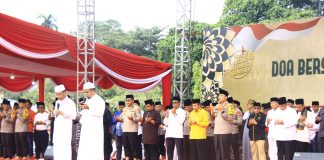 Gelar Doa Bersama, Kapolda Riau: Puncak dari Cooling System Wujudkan Pemilu Damai Polda Riau menggelar doa bersama di Lapangan Mako Polda Riau, Jumat (24/11) f,Polda Riau