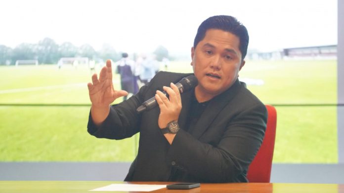 Ketua Umum PSSI Erick Thohir, meminta pemain tidak gentar dengan lawan-lawan yang tergabung di Grup A Piala Asia U-23 f,pssi