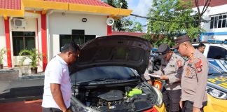 Perlancar Operasi Mantab Brata Seligi 2023-2024, Satgas Banops Lakukan Pemeriksaan Kendaraan Guna mendukung suksesnya Operasi Mantab Brata tersebut Subsatgas Logistik melakukan pemeriksaan terhadap kendaraan dinas yang digunakan untuk mendukung tugas dalam operasi baik kendaraan yang digunakan untuk patroli maupun kendaraan yang digunakan untuk pengawalan f, Polres Bintan