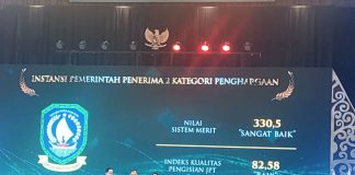Pemprov Kepri Dapat Dua Penghargaan Sekaligus di Anugerah Meritokrasi 2023 Pemprov Kepri Dapat Dua Penghargaan Sekaligus di Anugerah Meritokrasi 2023. Penghargaan ini diserahkan oleh Ketua Komisi Aparatur Sipil Negara (KASN) Prof. Agus Pramusinto dan diterima langsung oleh Sekretaris Daerah Provinsi Kepri Adi Prihantara di Kraton Grand Ballroom Yogyakarta Marriot Hotel, pada Kamis, (07/12) f,diskominfo Kepri