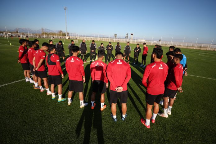 Pelatih timnas Indonesia, Shin Tae-yong mengatakan tidak gentar menghadapi Vietnam, Irak dan Jepang dalam Piala Asia nanti f,pssi