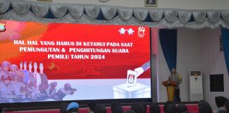Peran Polwan Dioptimalkan dalam Pengamanan Pemilu Karoops Polda Kepri Kombes Pol. Ulami Sudjaja, memberikan sosialisasi kepada Polwan Polda Kepri tentang pengamanan pemungutan dan penghitungan suara pada Pemilu Serentak 2024 yang bertempat di Gedung Lancang Kuning Jumat (12/01/2024) f, Polda Kepri