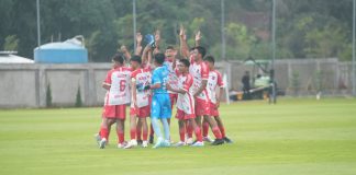 Piala Soeratin U-13, DKI Jakarta Libas Jambi 8-0 Gelaran Piala Soeratin U-13 sudah memasuki hari kedua, Senin (22/1). Pertandingan digelar di dua Lapangan Garudayaksa Football Academy, Setu, Kabupaten Bekasi. f,pssi