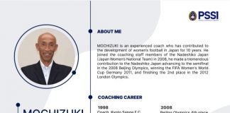 Satoru Mochizuki Pelatih Berkebangsaan Jepang ditunjuk PSSI melatih Timnas Putri Indonesia Ketua Umum PSSI Erick Thohir menunjuk Satoru Mochizuki pelatih berkebangsaan Jepang untuk melatih timnas putri Indonesia f,pssi