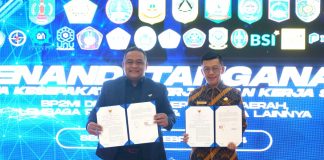 Pemko Tanjungpinang Lakukan MoU Perlindungan Tenaga Kerja Migran Bersama BP2MI Pemerintah kota Tanjungpinang melakukan Penandatanganan Nota Kesepakatan dan Perjanjian Kerjasama dengan Badan Perlindungan Pekerja Migran Indonesia (BP2MI) di Aula K.H. Abdurrahman Wahid Lantai 1 BP2MI, Selasa (20/02) f,diskominfo Tanjungpinang