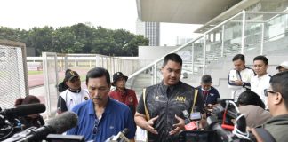 Cabang Atletik Menjadi Salah Satu Harapan Indonesia Bisa Kirimkan Atlet di Olimpiade Paris 2024 Menpora Dito saat menyaksikan time trial Lalu Muhammad Zohri di Stadion Madya Gelora Bung Karno, Senayan, Jakarta, Sabtu (9/3) f,kemenpora