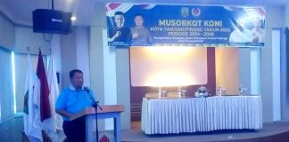 Dispora Tanjungpinang Melalui CSR Siapkan Rp500 Juta untuk KONI Tanjungpinang Per Tahunnya Kepala Dinas Pemuda dan Olahraga (Kadispora) kota Tanjungpinang Ruli Friady memberikan kata sambutan dalam Musyawarah Olahraga Kota (Musorkot) yang dibuka oleh Komite Olahraga Nasional Indonesia (KONI) Tanjungpinang di Hotel Bintan Plaza, Minggu (3/3) f,Pemko Tanjungpinang
