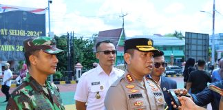 Kapolresta Pesan Masyarakat Yang Mudik Tidak Meninggalkan Rumah Tanpa Kabar Polresta Tanjungpinang menggelar upacara apel gelar pasukan Operasi Kepolisian Terpusat Ketupat Seligi 2024 dalam rangka pengamanan Idul Fitri 1445 H di Mapolresta Tanjungpinang, Rabu (03/04/2024) f, Polresta Tanjungpinang