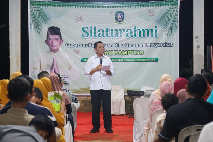 Gubernur Kepri, Ansar Ahmad menggelar silaturahmi dan halal bihalal bersama masyarakat Tiban Kampung Kota Batam, Kamis (2/5) f, diskominfo Kepri