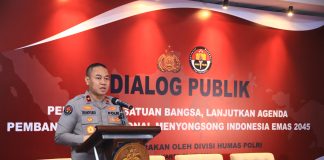 Dialog Publik Divhumas Polri: Perkuat Kesatuan Bangsa Dukung Keberlanjutan Pembangunan Nasional Divisi Humas Polri menyelenggarakan dialog publik di Veranda Hotel Pakubuwono, Jakarta Selatan, Rabu (29/5/2024) f, humas Polri