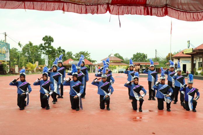 Polres Bintan menggelar lomba Polisi Cilik (Pocil) dan Peraturan Baris Berbaris ( PBB ) tingkat Sekolah Dasar sekabupaten Bintan yang dilaksanakan di lapangan Bhayangkara Polres Bintan, Jumat (21/6/24). F, Polres Bintan