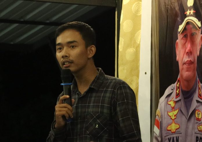 Dudi Setiawan menjadi juara satu Polres Bintan kembali menggelar lomba Stand Up Comedy yang dilaksanakan di kafe Junior Kecamatan Bintan Timur kabupaten Bintan, Jumat malam (21/6/2024) f, Polres Bintan