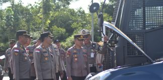 Amankan Pilkada Serentak di Bintan, Polres Bintan Cek Kesiapan Sarpras yang Ada Kapolres Bintan, AKBP Riky Iswoyo mengecek langsung sarana dan prasarana (Sarpras) yang dimilik oleh Polres untuk mendukung proses pengamanan Pilkada yang akan digelar tahun 2024, di lapangan Bhayangkara Polres Bintan, Kamis (6/6/2024). f,Polres Bintan