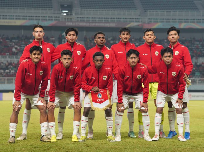 Tim U-19 Indonesia mengalahkan Timor Leste dengan skor 6-2 dalam laga terakhir Grup A di di Stadion Gelora Bung Tomo, Surabaya, Selasa (23/7) malam f,pssi