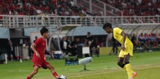 Indonesia Kalahkan Malaysia Dengan Skor Tipis di Semifinal ASEAN U-19 Boys Championship 2024 Tim U-19 Indonesia berhasil mengalahkan Malaysia dalam laga semifinal ASEAN U-19 Boys Championship 2024. Indonesia menang 1-0 dalam pertandingan yang digelar di Stadion Gelora Bung Tomo, Surabaya, Sabtu (27/7). f,pssi