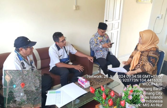 Kepala Diskominfo Kota Tanjungpinang, Teguh Susanto, menjelaskan proses validasi dan verifikasi ini merupakan tahapan utama untuk menjamin efektivitas program, Jumat (28/6/2024). F, Pemko Tanjungpinang