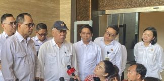 Berkantor DI IKN, Presiden Lakukan Pertemuan Dengan Menteri PUPR Dan Kepala OIKN Di Istana Garuda Keterangan Pers Plt. Kepala Otorita IKN Basuki Hadimuljono, IKN, Senin. (29/07/2024). (Foto: BPMI Setpres/Muchlis Jr)
