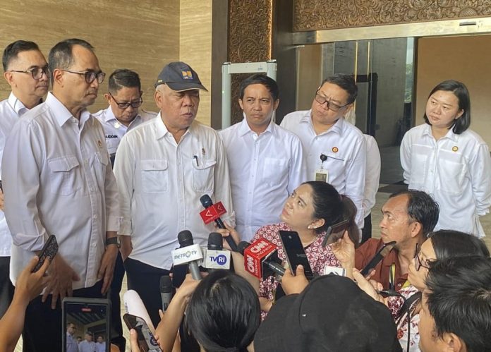 Keterangan Pers Plt. Kepala Otorita IKN Basuki Hadimuljono, IKN, Senin. (29/07/2024). (Foto: BPMI Setpres/Muchlis Jr)