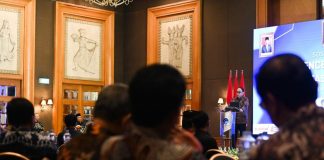 Kementerian Kominfo Ajukan Pemblokiran 6.199 Rekening Bank Yang Berkaitan Dengan Judi Online Menteri Komunikasi dan Informatika (Menkominfo) Budi Arie Setiadi dalam Sosialisasi Pencegahan Aktivitas Perjudian di Lingkungan Kementerian Kominfo di Hotel Aryaduta Menteng, Gambir, Jakarta Pusat, Kamis (25/07/2024). (Foto: Humas Menkominfo)