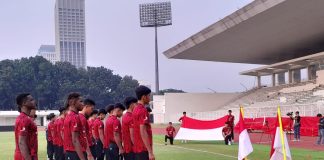 Tim U-20 Turut Peringati Perayaan Ulang Tahun Kemerdekaan Indonesia Ke 79 Di Stadion Madya, Senayan, Jakarta Tim U-20 Indonesia melakukan upacara Hari Ulang Tahun (HUT) ke-79 Kemerdekaan Republik Indonesia. Upacara itu berlangsung di Stadion Madya, Senayan, Jakarta, Sabtu (17/8) dan dimulai pukul 06.30 WIB. f,pssi