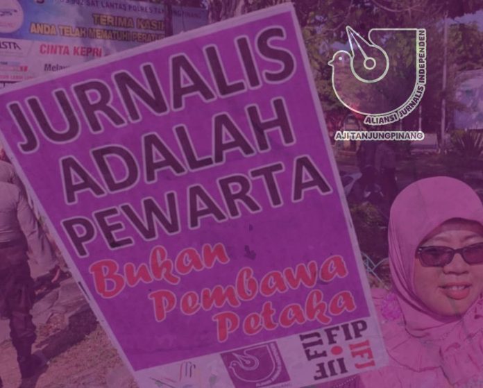 Aliansi Jurnalis (AJI) Tanjungpinang mengatakan hukum terhadap dugaan penghalangan liputan jurnalis di DPRD Kabupaten Bintan berlanjut tanpa gangguan dan tidak ada unsur politik. f,AJI Tanjungpinang