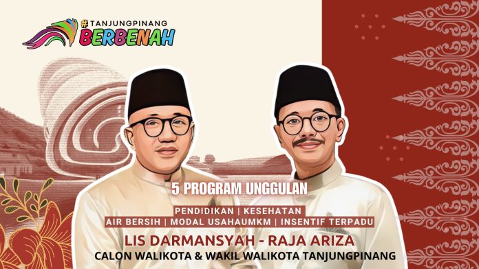 Pasangan bakal calon Wali Kota dan Wakil Wali Kota Tanjungpinang, Lis Darmansyah dan Raja Ariza, memperkenalkan visi, misi, serta program unggulan mereka dengan mengusung slogan 