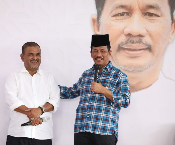 Pasangan Bakal Calon Gubernur dan Wakil Gubernur Kepri, H Muhammad Rudi dan H Aunur Rafiq (Rudi-Rafiq) yang mengusung tagline 