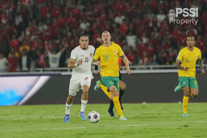 Timnas Indonesia berhasil menahan imbang Australia dengan skor 0-0 dalam laga kedua Grup C Kualifikasi Piala Dunia 2026 zona Asia di Stadion Gelora Bung Karno, Jakarta, Selasa (10/9). f,pssi