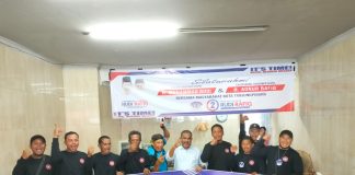 Bertemu di Pelantar Dua Tanjungpinang, Rafiq Komitmen Lindungi Buruh dengan BPJS Persatuan Buruh Bongkar Muat Plantar Dua, Tanjungpinang, menyambut calon Wakil Gubernur Kepulauan Riau (Kepri) nomor urut 2, Aunur Rafiq di Kedai Kopi Pelantar, pada Selasa (8/10/2024) pagi. F, dok Rudi-Rafiq