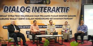 “Emas Putih” Kepri Terus Mengkilap, Potensi Ekspor Sarang Walet Kian Menjanjikan Balai Karantina Hewan, Ikan, dan Tumbuhan Kepulauan Riau (Karantina Kepri) menggelar Focus Group Discussion (FGD) bertemakan "Perkuat Strategi Hilirisasi dan Peluang Pasar Ekspor SBW Dalam Mendukung Ketahanan Pangan." Acara ini berlangsung di Ballroom Hotel Santika, Rabu (13/11). f,Karantina Kepri