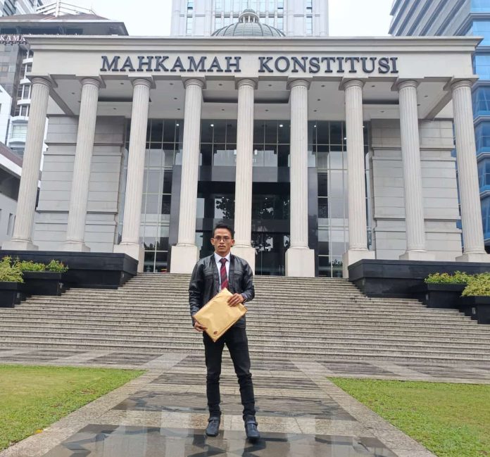 Agung Ramadhan Saputra, S.H. Sebagai kuasa hukum pemohon. F, ist. (Kiriman untuk BI)