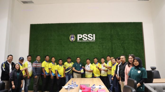 PSSI menerima kunjungan dari Asosiasi Kabupaten Bintan, Provinsi Kepulauan Riau, pada Rabu (04/12/2024). F, pssi