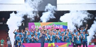 Persib Bandung Juarai Piala Pertiwi U-17 Persib Bandung juara Piala Pertiwi U-17 setelah mengalahkan Raga Negeri dengan skor 2-1 dalam laga final yang berlangsung di Lapangan ASIOP, Jakarta, (19/12/2024). F, pssi