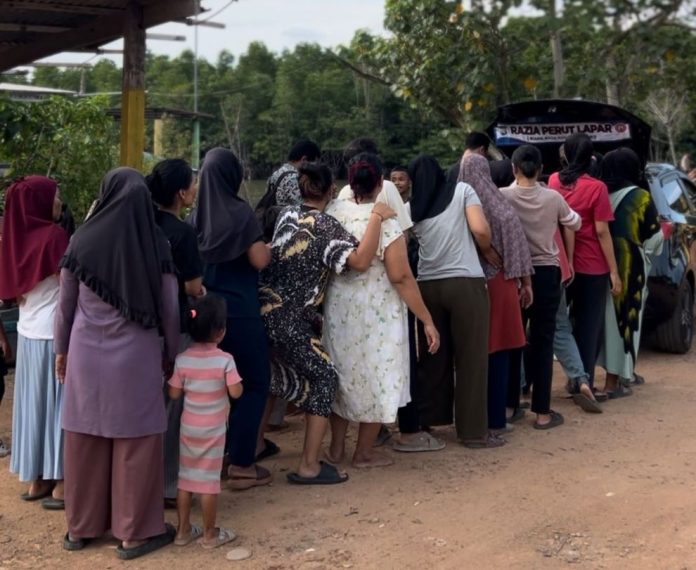 Bripka Zulhamsyah Putra, anggota Polresta Tanjungpinang, menggelar Razia Perut Lapar