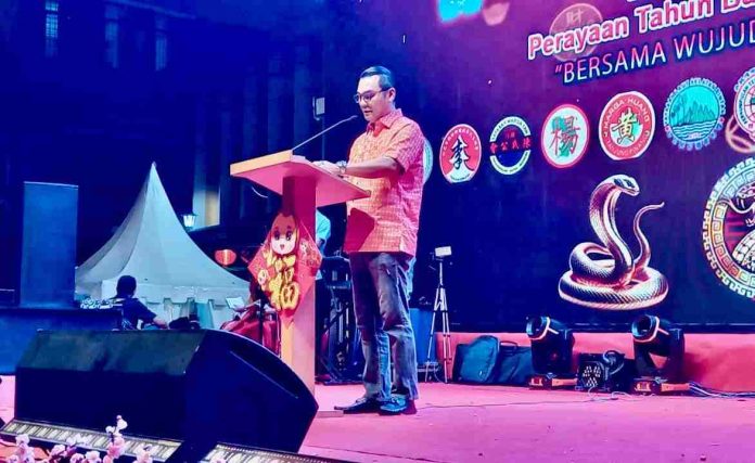 Penjabat (Pj.) Wali Kota Tanjungpinang, Andri Rizal, mengatakan bahwa perayaan Imlek bukan sekadar tradisi, tetapi juga memberikan dampak positif bagi perekonomian kota, Selasa (28/1/2025) f,Pemko Tanjungpinang