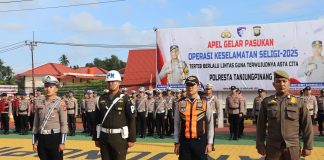 Operasi Keselamatan Seligi 2025 Dimulai, Polresta Tanjungpinang Fokus Tegakkan Disiplin Berlalu Lintas Polresta Tanjungpinang resmi menggelar Apel Pasukan Operasi Keselamatan Seligi 2025 di Mapolresta Tanjungpinang, Senin (10/2/2025). F,Polresta Tanjungpinang