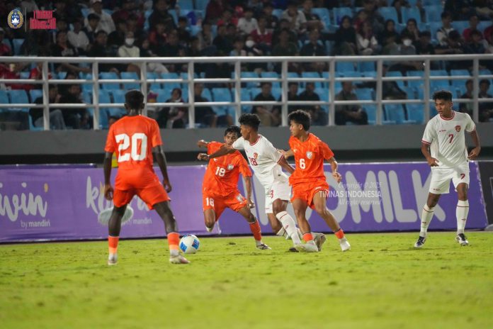 Timnas Indonesia U-20 menutup laga Mandiri Challenge Series 2025 dengan kemenangan telak 4-0 atas India di Stadion Gelora Delta, Sidoarjo, Kamis (30/1) f,pssi
