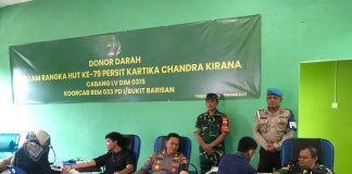 Personel Polsek Tanjungpinang Barat Berpartisipasi dalam Donor Darah Personel Polsek Tanjungpinang Barat turut serta dalam kegiatan donor darah yang diselenggarakan dalam rangka memperingati HUT ke-79 Persit Kartika Chandra Cabang Lv Dim 0315 Koorcab Rem 033 PD I/Bukit Barisan, Kamis (20/2/2025). F, Polsek TPI Barat