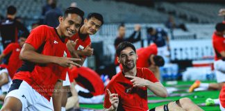 Skuad Garuda Gelar Latihan Perdana di Sydney Jelang Lawan Australia Skuad Garuda menggelar latihan perdana di Stadion Netstrata Jubilee, Sydney pada Selasa, (18/3). F, pssi