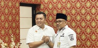 Terima Kunjungan BIN, Wako Lis Bahas Isu Strategis Wali Kota Tanjungpinang, Lis Darmansyah, menyambut baik kunjungan Kepala Badan Intelijen Negara Daerah (Kabinda) Kepulauan Riau (Kepri), Brigjen TNI Bonar Panjaitan di Ruang Rapat Wali Kota Tanjungpinang, Selasa (18/03/2025). F, diskominfo Tanjungpinang
