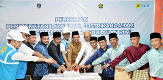 Gubernur Kepri Resmikan Listrik 24 Jam di Pulau Parit Karimun, Tingkatkan Pemerataan Pembangunan Kepulauan Gubernur Kepri, Ansar Ahmad resmikan layanan listrik 24 jam di Pulau Parit, Kecamatan Selat Gelam, Kabupaten Karimun, Senin (14/4). F, diskominfo Kepri