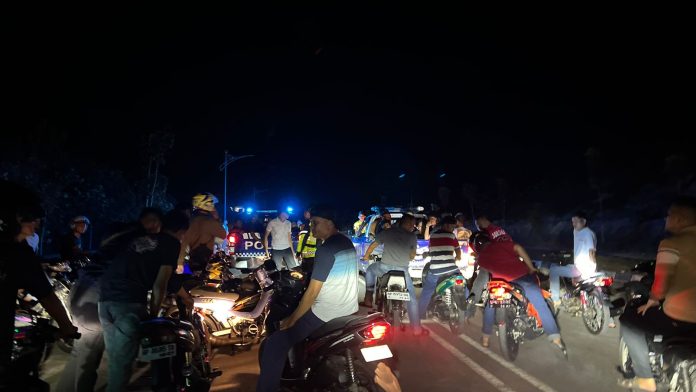 Polresta Tanjungpinang menggelar razia balap liar di sejumlah ruas jalan di Kota Tanjungpinang, Minggu (25/5/2025) dini hari lalu. F,Polresta Tanjungpinang