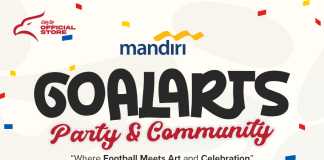 PSSI dan Bank Mandiri Gelar Festival GOALARTS: Perpaduan Sepak Bola, Seni, dan Perayaan di Jakarta PT Garuda Sepak Bola Indonesia (PT GSI) bekerja sama dengan Bank Mandiri menghadirkan sebuah acara spesial bertajuk GOALARTS, festival yang memadukan semangat sepak bola dengan seni dan gaya hidup. Acara ini akan digelar selama dua hari, yakni pada 3 dan 4 Mei 2025 di Official Garuda Store & Cafe, Kompleks Gelora Bung Karno, Zona 9, Jakarta, f,pssi