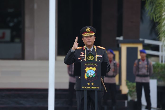 Upacara Hari Lahir Pancasila 2025, Polda Kepri Tegaskan Perang Total Lawan Narkoba. F, Polda Kepri