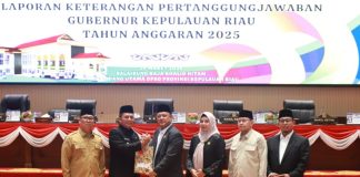 DPRD Kepri Gelar Paripurna LKPj 2025, Realisasi Pendapatan Capai 95,39 Persen Dewan Perwakilan Rakyat Daerah (DPRD) Provinsi Kepulauan Riau menggelar Rapat Paripurna Masa Sidang ke-3 Tahun Anggaran 2025–2026 di Ruang Sidang Utama Balairung Raja Khalid Hitam, Pulau Dompak, Senin (30/03/2026). F, DPRD Kepri
