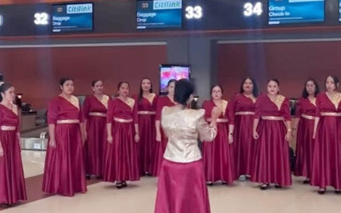 Penampilan peserta saat di Bandara Soekarno-Hatta. (Foto: Dok Istimewa)
